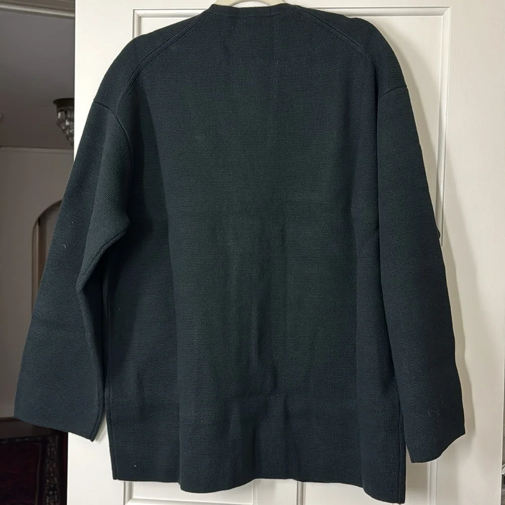 J.Crew Long V-neck sweater blazer BX466